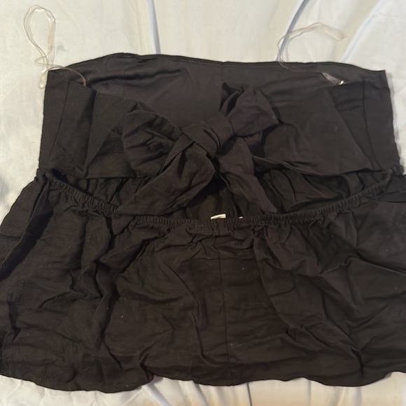 Pacsun LA Hearts Black Strapless Peplum Top - Picture 2 of 4